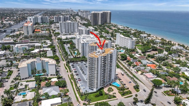 2701 N Ocean Blvd Unit 18A, Fort Lauderdale, FL 33308 - aerial overview of property's location featuring nearby urban area and a nearby body of water