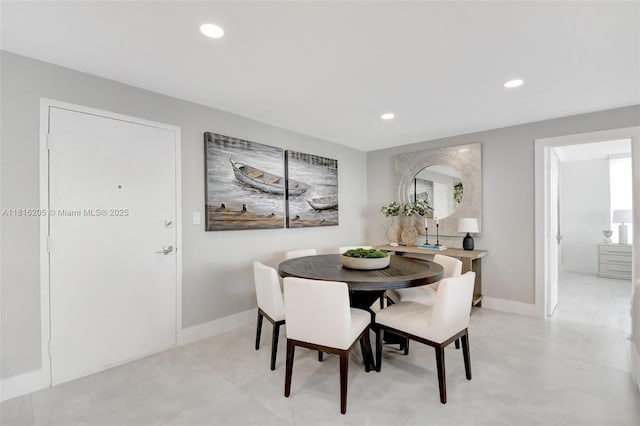 2701 N Ocean Blvd Unit 18A, Fort Lauderdale, FL 33308 - dining area featuring recessed lighting