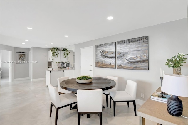 2701 N Ocean Blvd Unit 18A, Fort Lauderdale, FL 33308 - dining room with recessed lighting