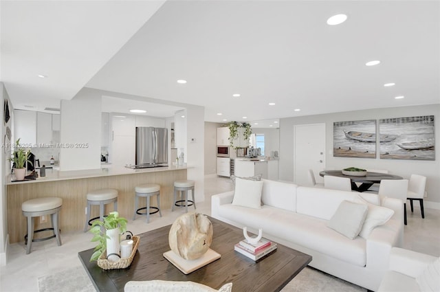 2701 N Ocean Blvd Unit 18A, Fort Lauderdale, FL 33308 - living area featuring recessed lighting