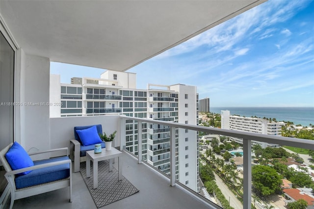 2701 N Ocean Blvd Unit 18A, Fort Lauderdale, FL 33308 - balcony with a water view and a view of city