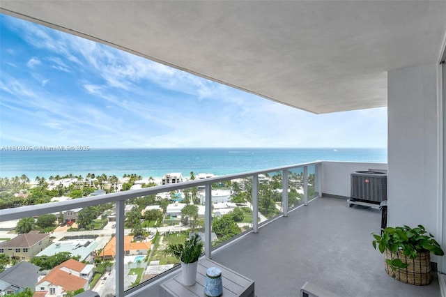 2701 N Ocean Blvd Unit 18A, Fort Lauderdale, FL 33308 - balcony featuring a water view