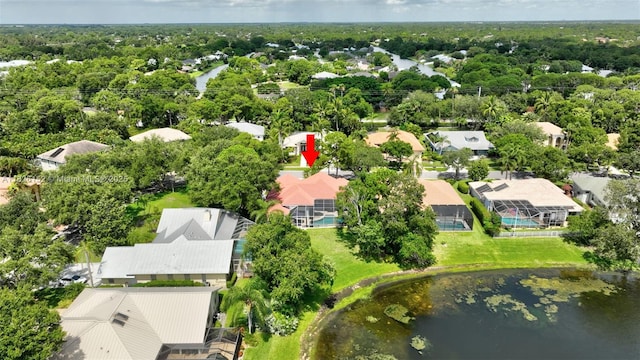 1137 SW Lighthouse Dr, Palm City, FL 34990 - aerial perspective of suburban area featuring a nearby body of water