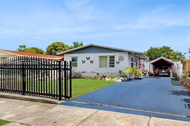 5637 SW 40th St, West Park, FL 33023 - view of front of home featuring a detached carport and a gate