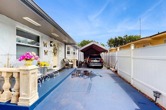5637 SW 40th St, West Park, FL 33023 - view of patio with a detached carport