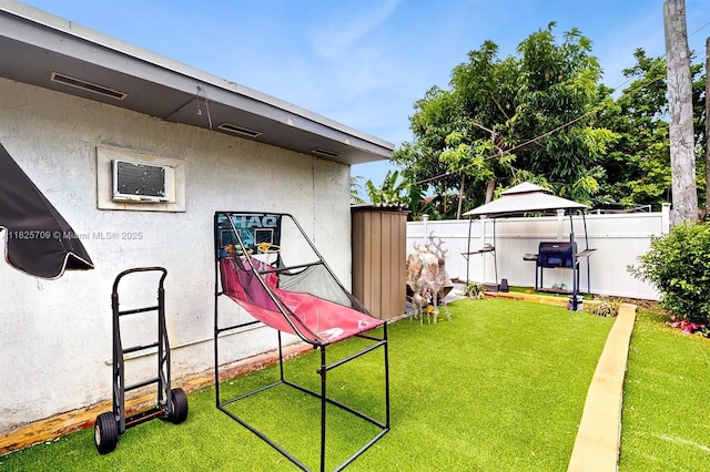 5637 SW 40th St, West Park, FL 33023 - view of yard featuring a gazebo