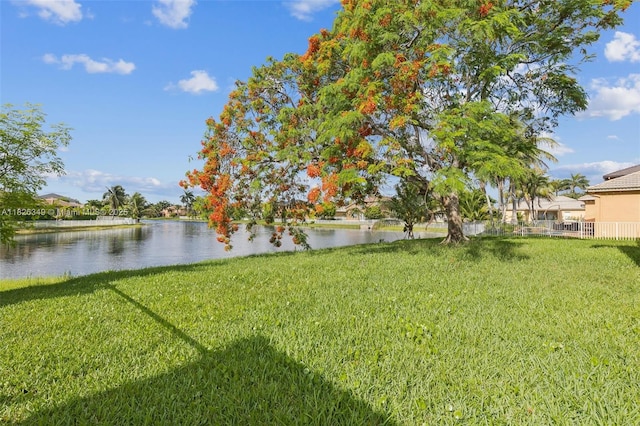 12986 SW 21st St, Miramar, FL 33027 - view of green lawn featuring a water view