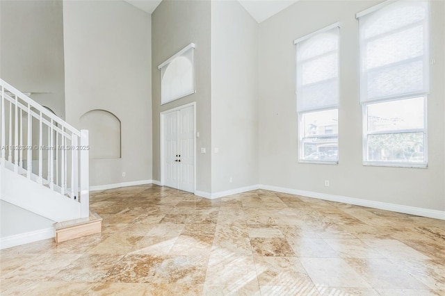 12986 SW 21st St, Miramar, FL 33027 - foyer with a towering ceiling and stairway