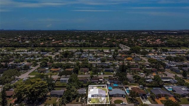7540 Simms St, Hollywood, FL 33024 - aerial perspective of suburban area with property boundaries highlighted