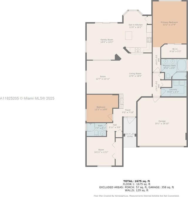 3457 NE 2nd St, Homestead, FL 33033 - view of home floor plan