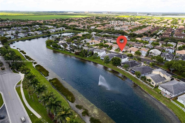 3457 NE 2nd St, Homestead, FL 33033 - aerial overview of property's location featuring nearby suburban area and a large body of water