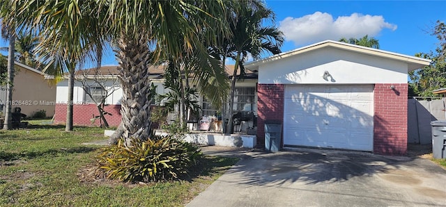 9723 SW 3rd St, Boca Raton, FL 33428 - single story home with brick siding, driveway, and a garage