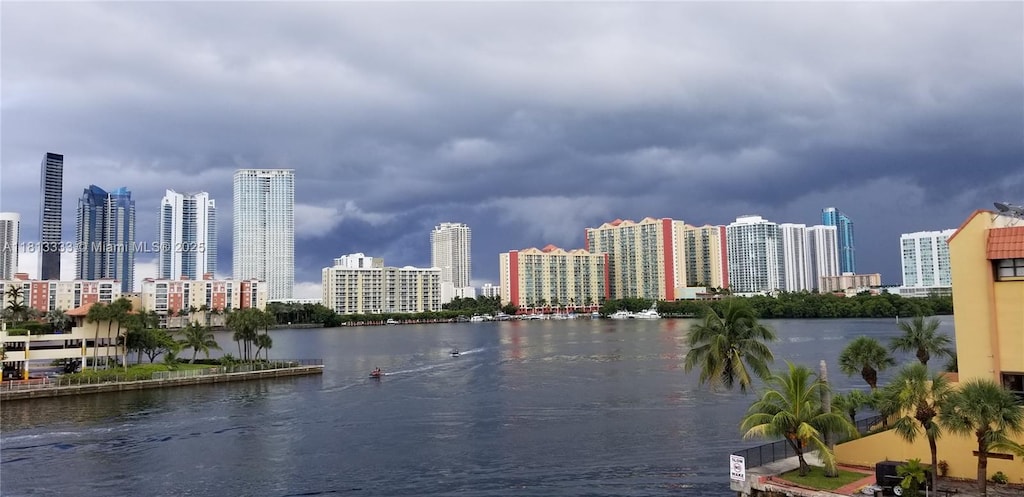 4000 NE 169th St Unit 407, North Miami Beach, FL 33160 - water view with skyline