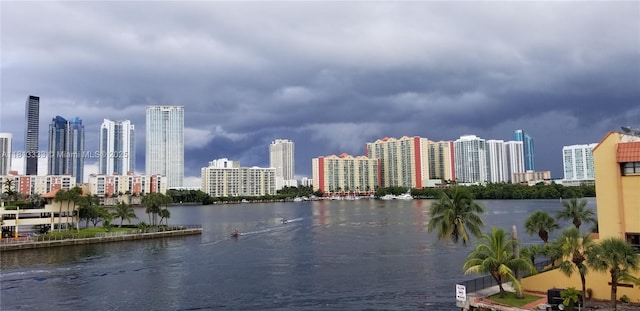 4000 NE 169th St Unit 407, North Miami Beach, FL 33160 - water view with skyline