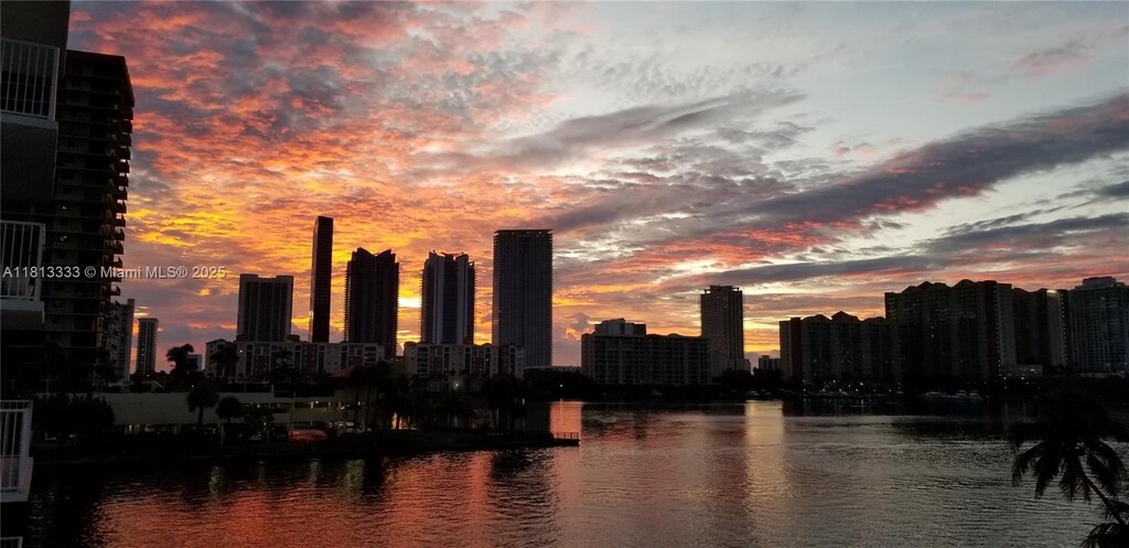 4000 NE 169th St Unit 407, North Miami Beach, FL 33160 - view of city skyline with a nearby body of water