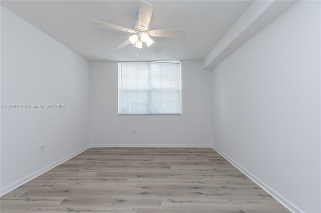 1919 Van Buren St Unit 205A, Hollywood, FL 33020 - spare room with ceiling fan and light wood-style floors