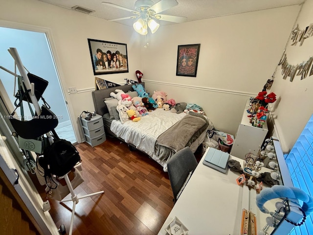 17673 SW 19th St, Miramar, FL 33029 - bedroom featuring wood finished floors and ceiling fan