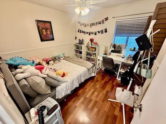 17673 SW 19th St, Miramar, FL 33029 - bedroom featuring wood finished floors and ceiling fan