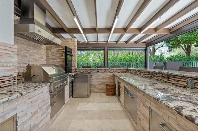 17866 Lake Azure Way, Boca Raton, FL 33496 - view of patio with area for grilling