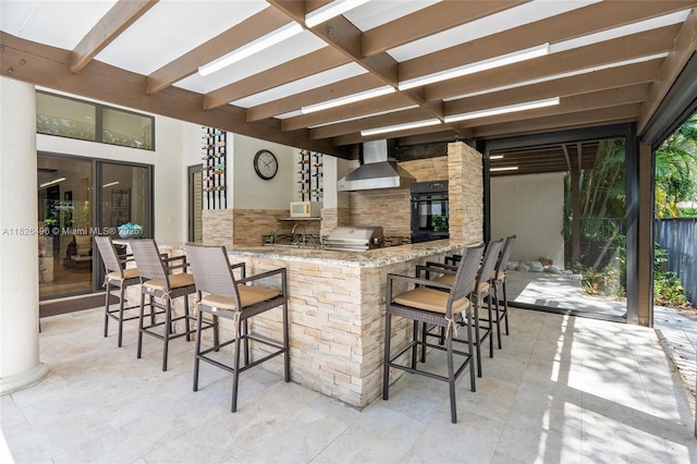 17866 Lake Azure Way, Boca Raton, FL 33496 - view of patio featuring area for grilling