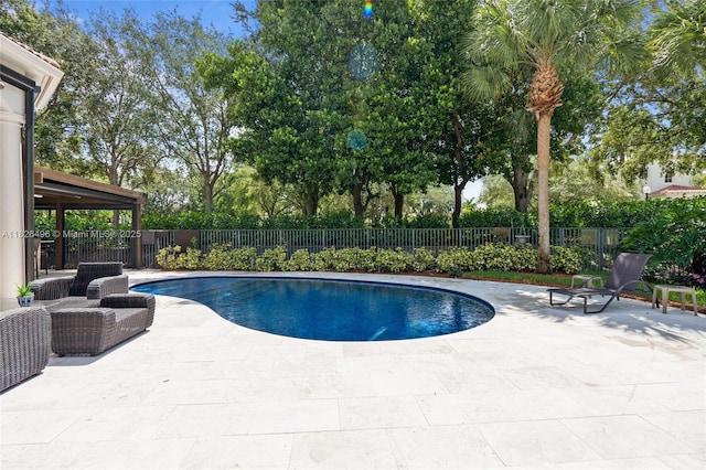 17866 Lake Azure Way, Boca Raton, FL 33496 - view of pool featuring a patio area and a fenced backyard
