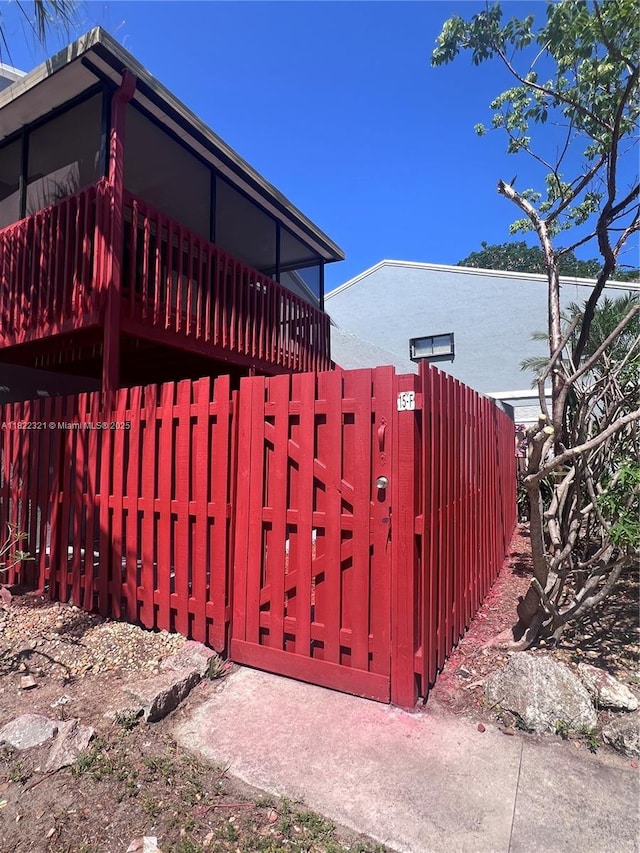 15 Crossings Cir Unit F, Boynton Beach, FL 33435 - gate with a deck