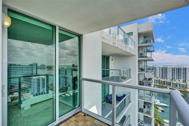 7930 E Dr Unit 1806, North Bay Village, FL 33141 - balcony with a city view