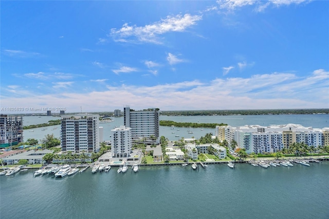 7930 E Dr Unit 1806, North Bay Village, FL 33141 - aerial view of a nearby body of water and numerous boat docks