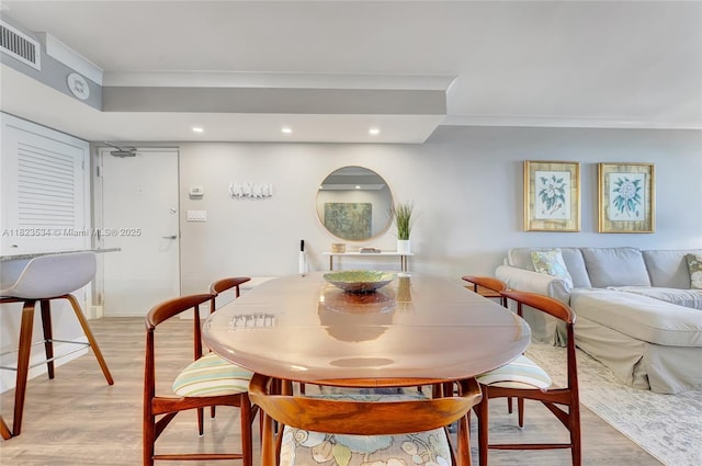 200 Ocean Trail Way Unit 701, Jupiter, FL 33477 - dining space featuring light wood-style floors and recessed lighting