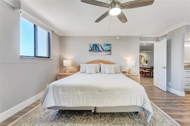200 Ocean Trail Way Unit 701, Jupiter, FL 33477 - bedroom featuring wood finished floors and a ceiling fan