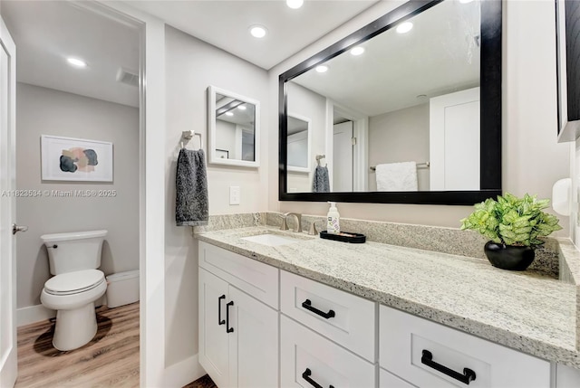 200 Ocean Trail Way Unit 701, Jupiter, FL 33477 - bathroom with vanity, wood finished floors, and recessed lighting