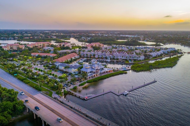 200 Ocean Trail Way Unit 701, Jupiter, FL 33477 - aerial view at dusk of a water view