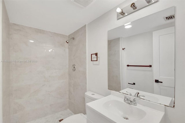 9311 Orange Grove Dr Unit 409, Davie, FL 33324 - bathroom featuring a tile shower and vanity