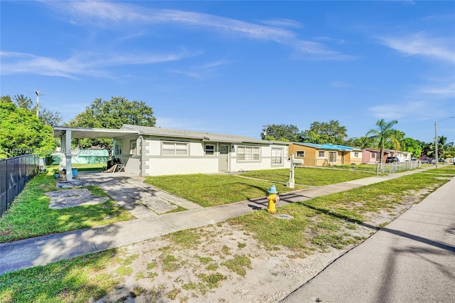 17415 NW 27th Ct, Miami Gardens, FL 33056 - view of front of property featuring a carport, concrete driveway, and stucco siding