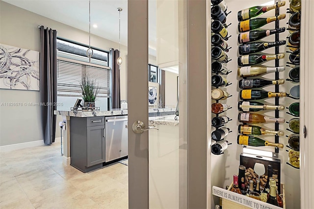 9190 SW Esule Way, Port St Lucie, FL 34987 - wine cellar featuring baseboards