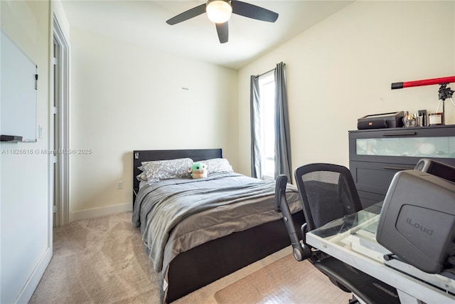 10260 NW 63rd Ter Unit 208, Doral, FL 33178 - carpeted bedroom with baseboards and ceiling fan