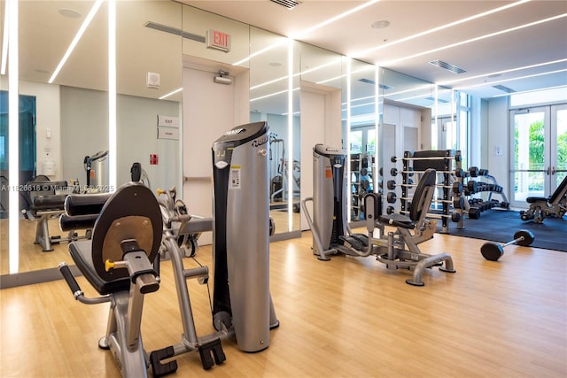 10260 NW 63rd Ter Unit 208, Doral, FL 33178 - gym featuring wood finished floors