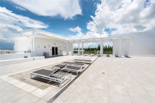 10260 NW 63rd Ter Unit 208, Doral, FL 33178 - view of patio / terrace with a pergola