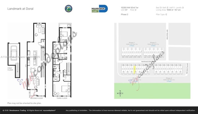 10260 NW 63rd Ter Unit 208, Doral, FL 33178 - view of property floor plan