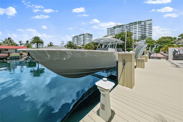 2010 NE 122nd Rd, North Miami, FL 33181 - dock area with boat lift