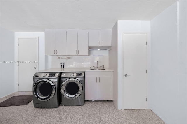 2010 NE 122nd Rd, North Miami, FL 33181 - laundry room featuring independent washer and dryer and cabinet space