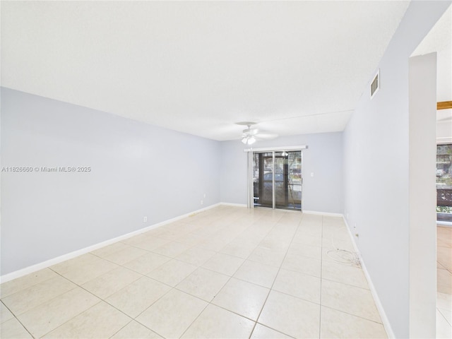 4113 NW 88th Ave Unit 105, Coral Springs, FL 33065 - unfurnished room featuring ceiling fan and light tile patterned floors