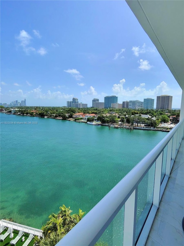 9821 E Bay Harbor Dr Unit 903, Bay Harbor Islands, FL 33154 - water view featuring skyline