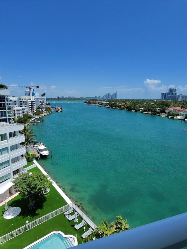 9821 E Bay Harbor Dr Unit 903, Bay Harbor Islands, FL 33154 - water view featuring nearby urban area