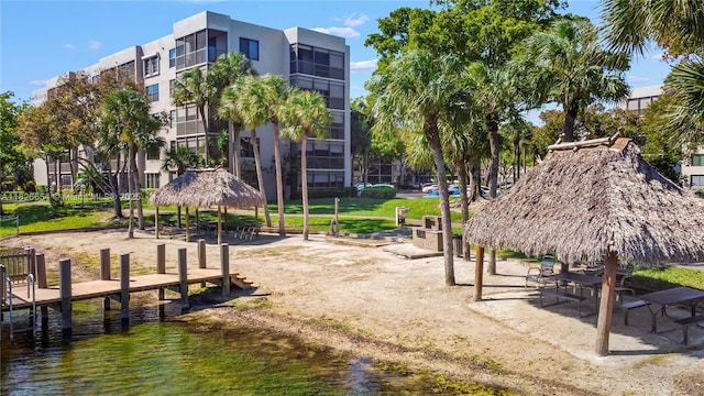 1100 Colony Point Cir Unit 504, Pembroke Pines, FL 33026 - view of home's community with a gazebo and a water view