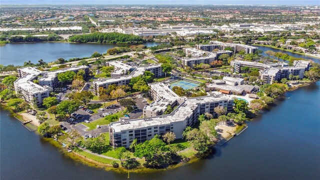 1100 Colony Point Cir Unit 504, Pembroke Pines, FL 33026 - aerial overview of property's location featuring apartment complex / building and a large body of water