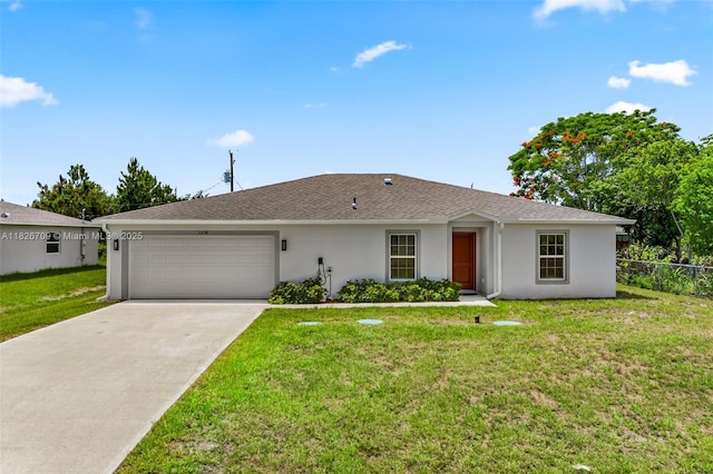 1230 Waterford, Palm Bay, FL 32909 - single story home with stucco siding, an attached garage, driveway, and a shingled roof