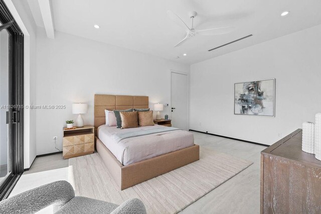 1132 SE 6th Ter, Fort Lauderdale, FL 33316 - bedroom featuring recessed lighting and ceiling fan