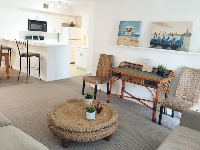 2640 S University Dr Unit 125, Davie, FL 33328 - living room featuring light colored carpet