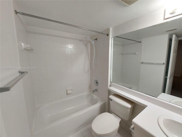 2640 S University Dr Unit 125, Davie, FL 33328 - full bathroom featuring shower / tub combination, vanity, and tile patterned floors